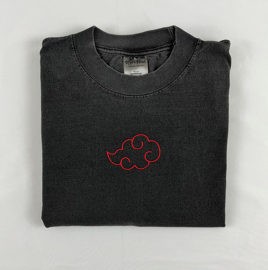 Evil Cloud Outline Oversized Tee