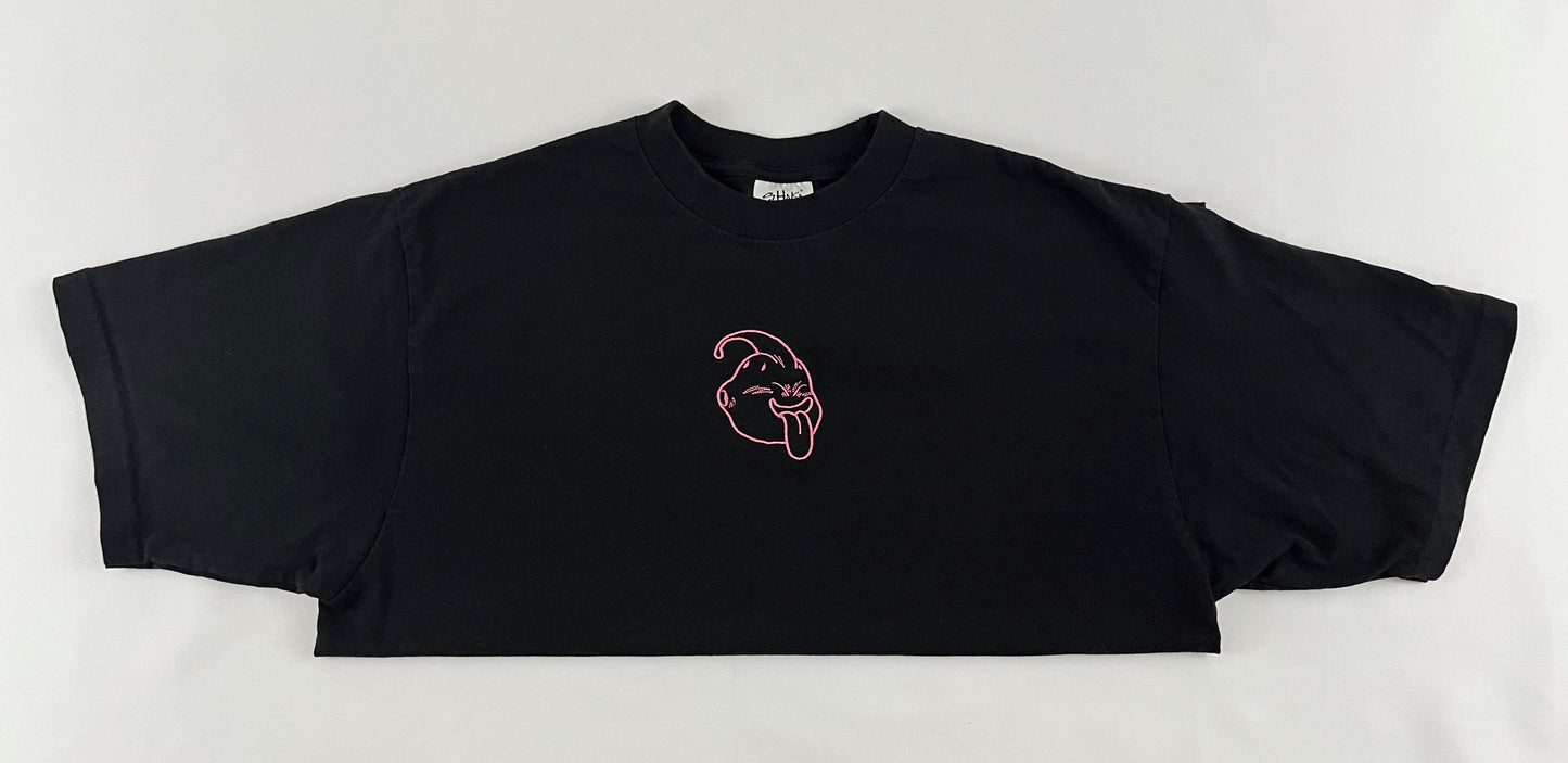 Pink Fighter Outline Oversized Tee