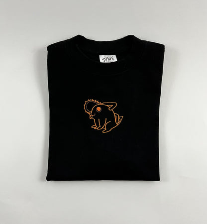 Devil Dog Outline Oversized Tee