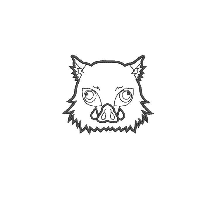 Boar Mask Outline Classic Tee