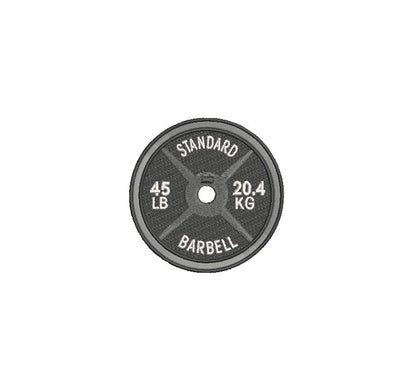 Standard Black 45LB Plate