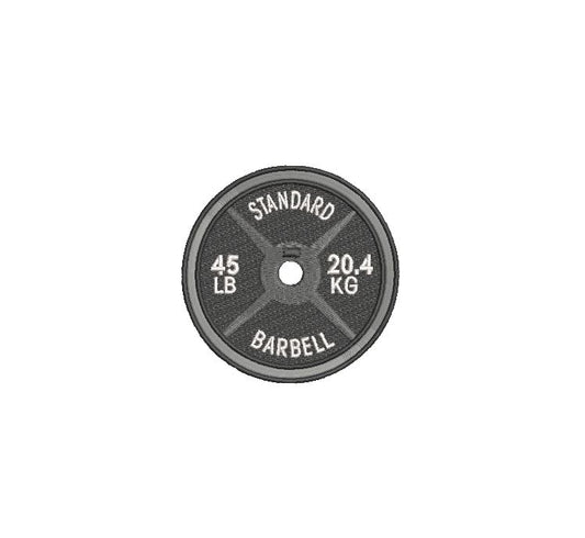 Standard Black 45LB Plate